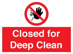 Closed for Deep Clean
